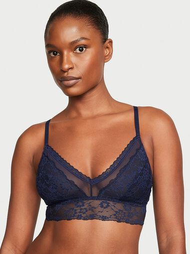 Bralette De Encaje Curvy, Noir Navy, large