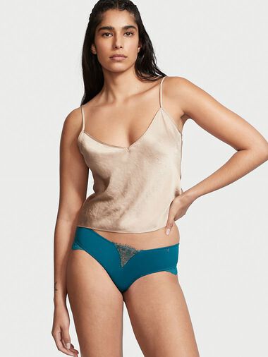 Braga Culotte Con Aplique De Encaje, Description, large