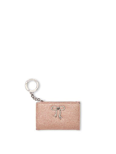 Foldover Card Case, Rose Gold, large