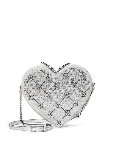 Bandolera Corazón, Silver Rhinestone, large