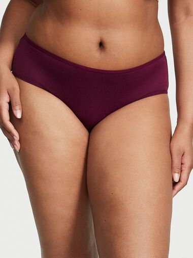 Mini Logo Cotton Hiphugger Panty, Kir, large