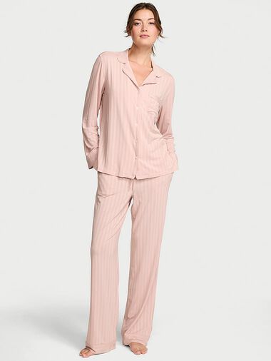 Ultra-fine Modal Long Pajama Set, Bare All, large
