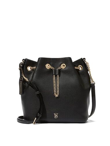 Bolso Bucket Bandolera, Black, large