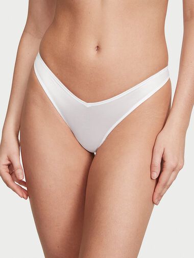 Tanga De Pernera Alta Con Tiras Posteriores, Vs White, large
