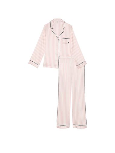 Pijama Largo De Satén Brillante De Victoria's Secret Fashion Show ‘24, Iconic Stripe, large