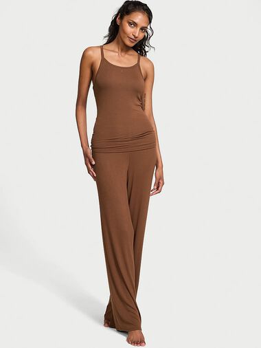 Juego De Top Y Pantalón De Canalé De Modal, MOUSSE, large