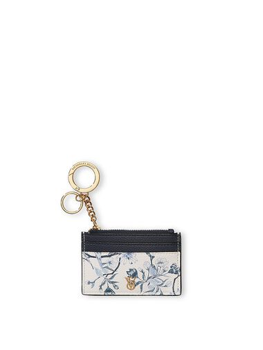 Llavero Tarjetero, Blue Floral, large