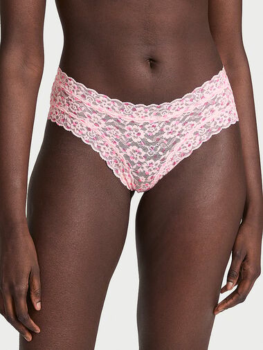 Lace Cheeky Panty, Purest Pink Dots, large