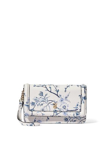 Cartera De Mano Para El Teléfono, Blue Floral, large