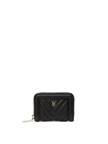 Carteras Pequeña Con Cremallera, Black, large