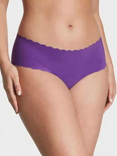 No-show Scallop Hiphugger Panty, Violetta, large
