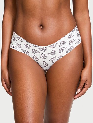 Braguitas Altas Invisibles, White Floral Lock Up Heart, large