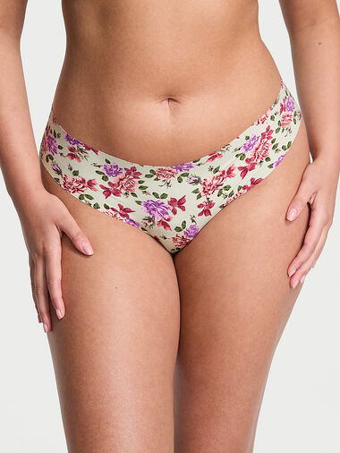 No-show Thong Panty, Fall Roses, large