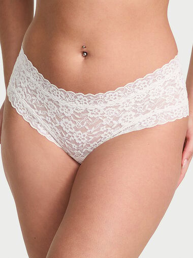 Lace Cheeky Panty, Coconut White, large