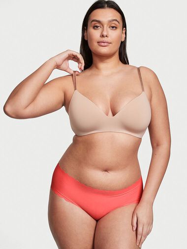 Braguitas Altas Con Festón Invisible, Coral Blaze, large