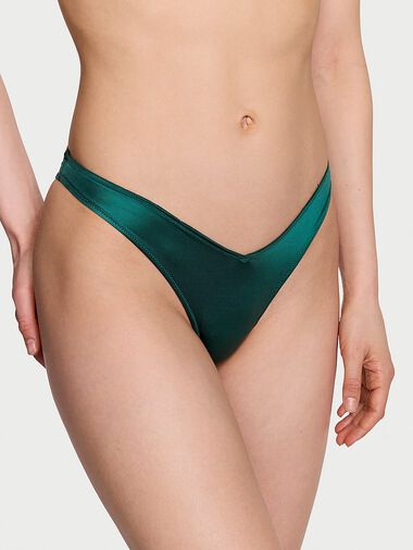 Tanga De Pernera Alta Con Tiras Posteriores, Mystique Green, large