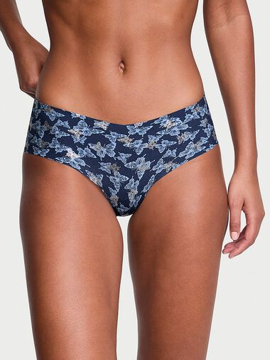 Braguitas Altas Invisibles, Noir Navy Butterflies, large