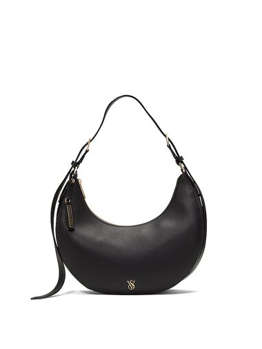 Bolso De Hombro Cuarto Creciente, Black Pebble, large