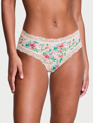 Braguitas Culottes De Algodón Con Cintura De Encaje, Vivid Tropical, large