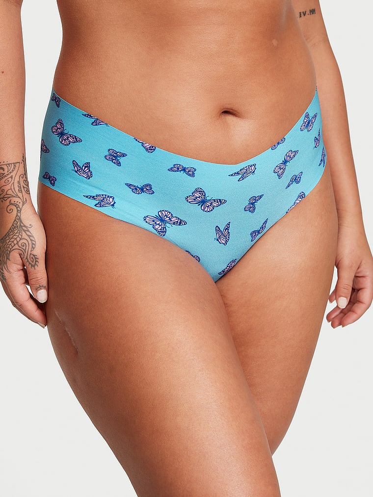 Braguitas Altas Invisibles, Bikini Blue Butterflies, large