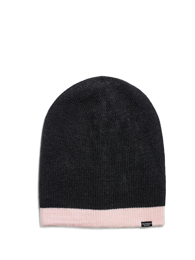 Gorro Con Diseño Reversible, Black/Pink, large