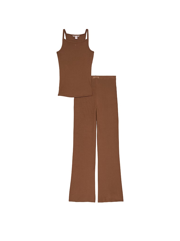 Juego De Top Y Pantalón De Canalé De Modal, MOUSSE, large