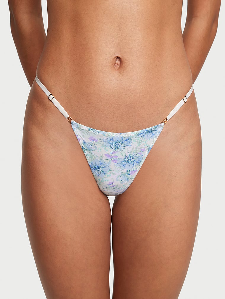 Tanga Con Tiras Ajustables, Blue Floral, large