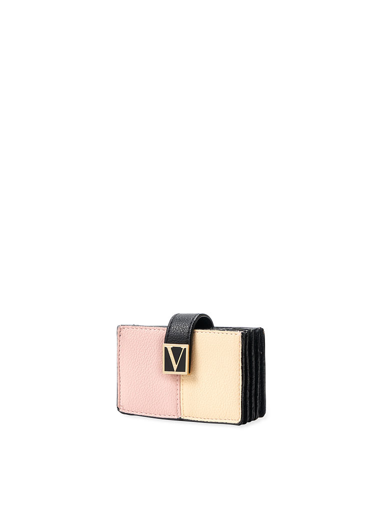Tarjetero Plegable, Blush Colorblock, large