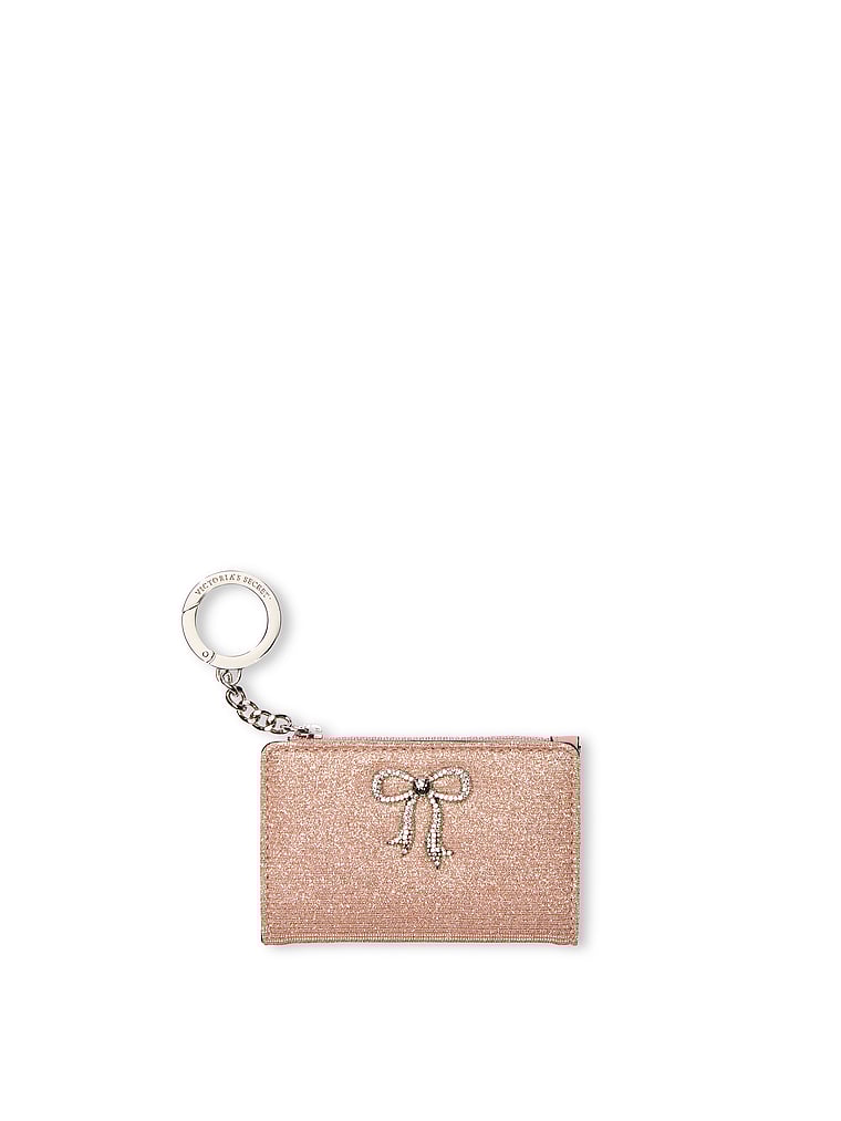 Foldover Card Case, Rose Gold, large