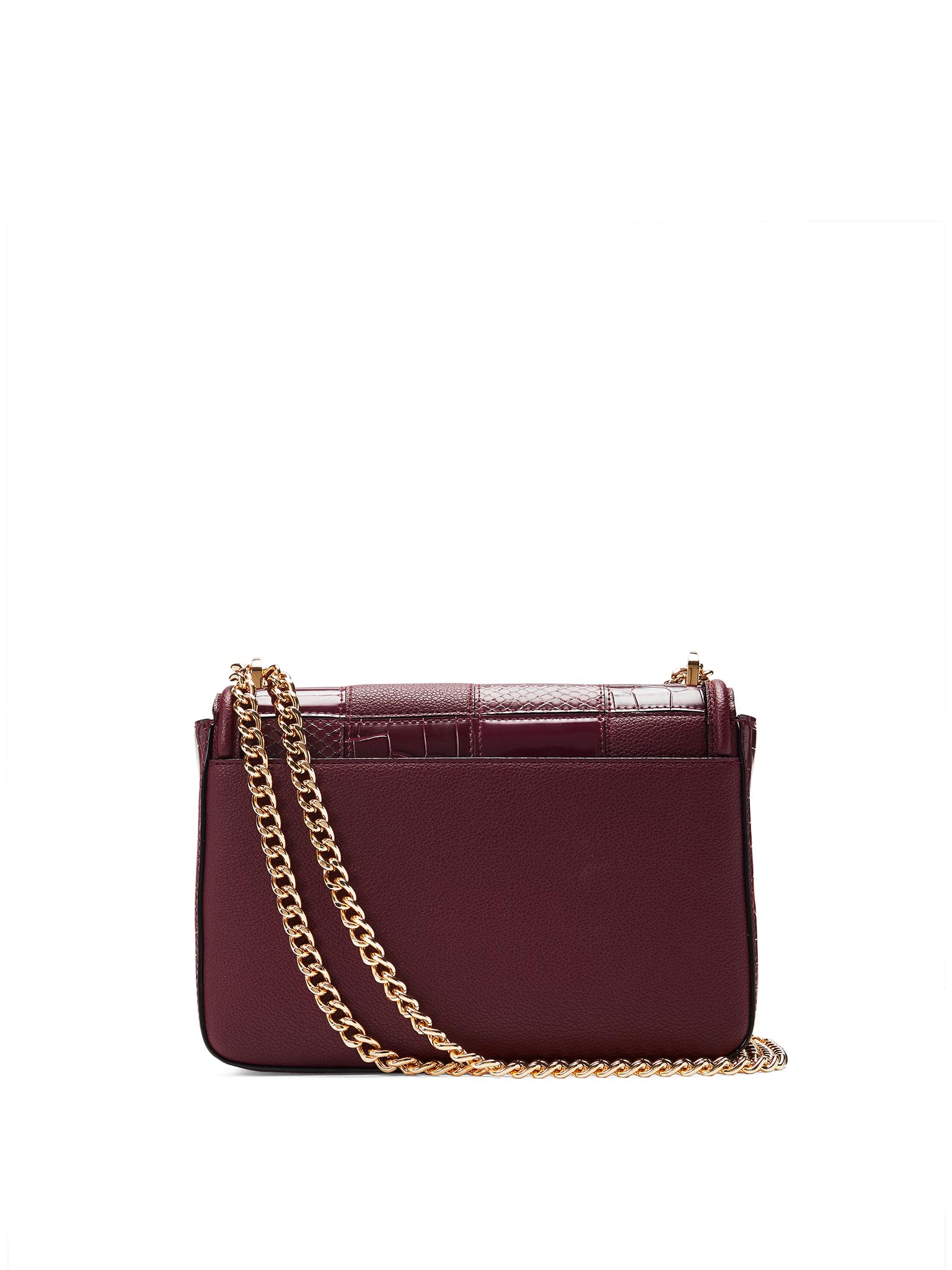 Bolso De Hombro Mediano Victoria, Bordeaux Patchwork, large