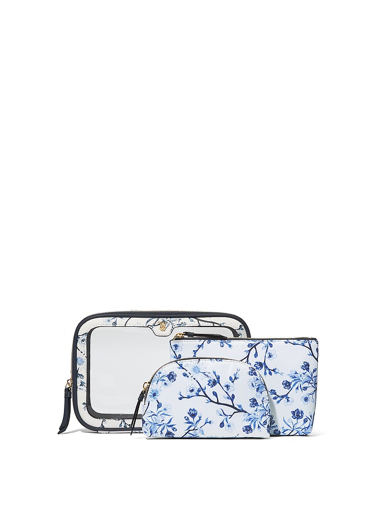 Neceser De Maquillaje 3 Pz., Blue Floral, large
