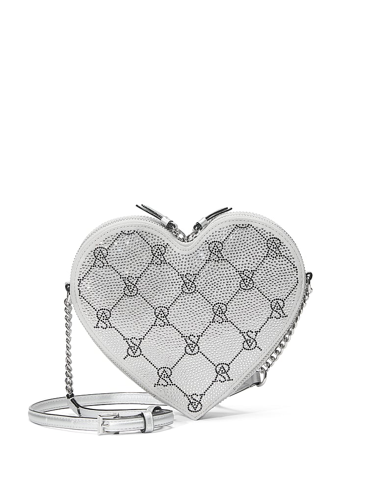 Bandolera Corazón, Silver Rhinestone, large