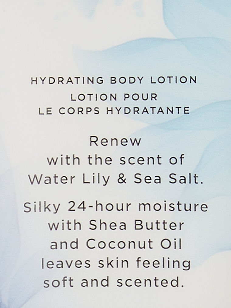 Water Lily & Sea Salt Crema Perfumada Corporal Hidratante Natural Beauty, Description, large