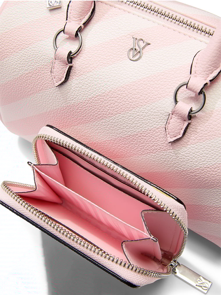 Cartera Pequeña Con Cremallera, Heritage Stripe, large