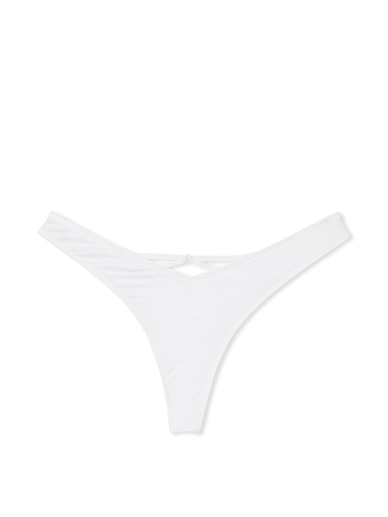 Tanga De Pernera Alta Con Tiras Posteriores, Vs White, large