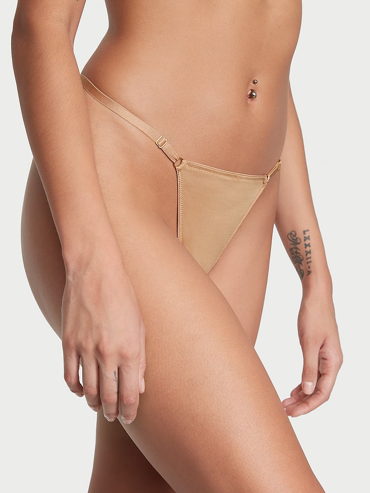 Tanga De V Con Herraje De V, Sweet Praline, large