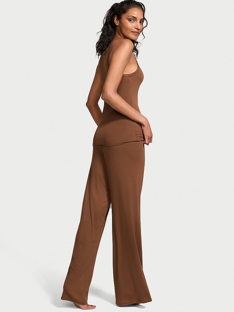 Juego De Top Y Pantalón De Canalé De Modal, MOUSSE, large