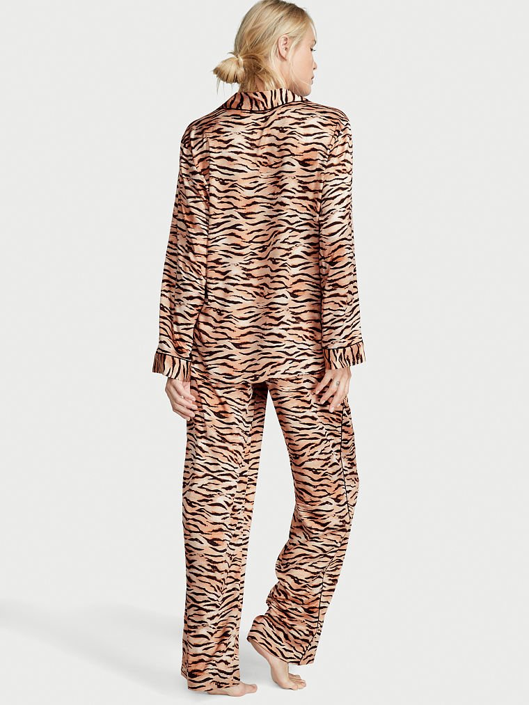 Pijama Con Pantalón Largo De Satén, Description, large