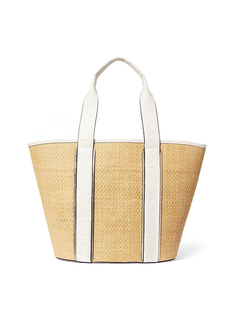 Bolso De Hombro Grande, Straw, large
