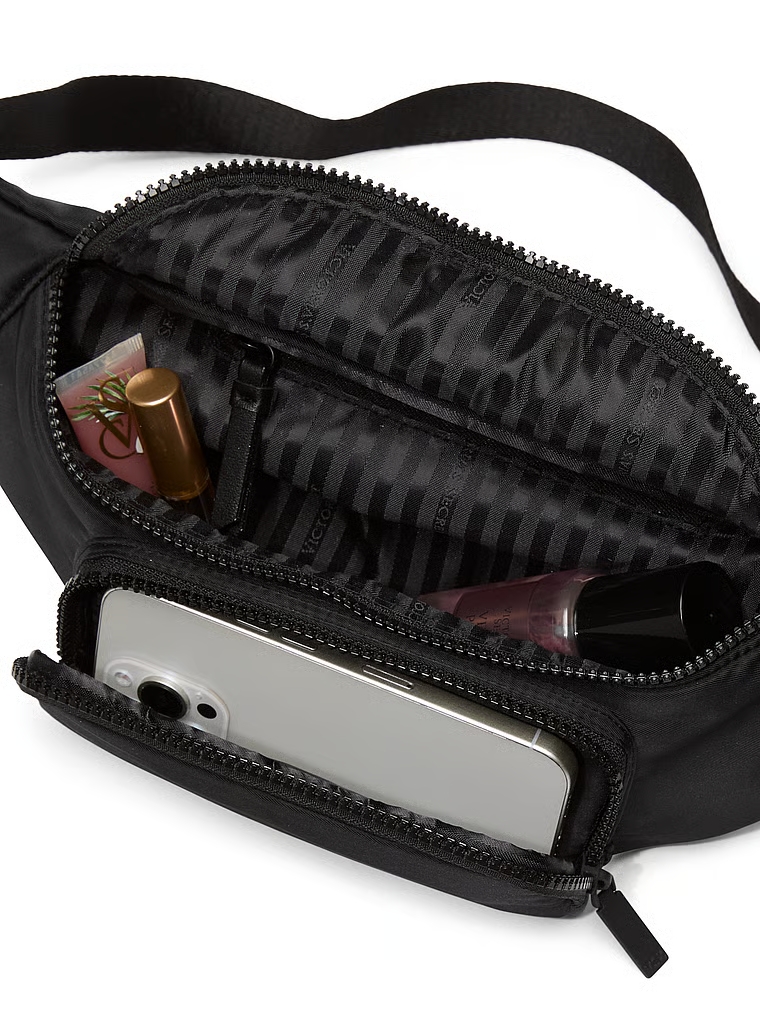 Bolso Bandolera Con Correa, Black Satin, large