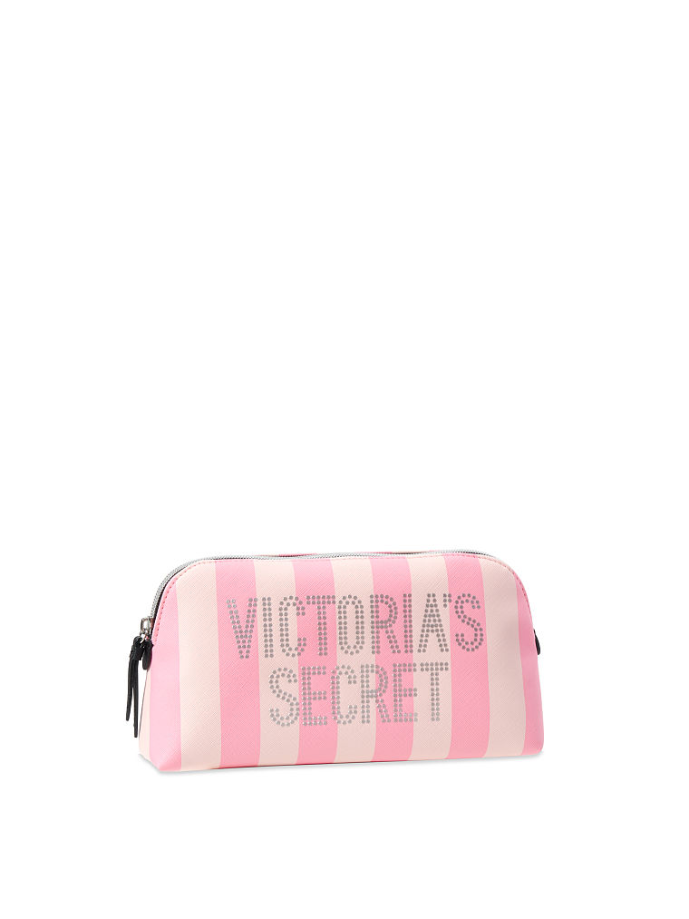 Signature Stripe Beauty Bag, , large