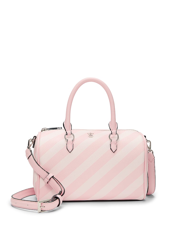 Mini Duffle Crossbody Bag, Heritage Stripe, large
