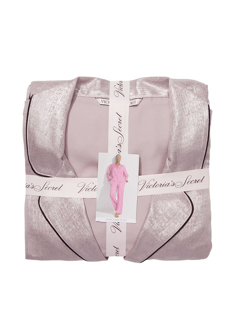 Pijama Satinado Fiona, Pink Foil, large