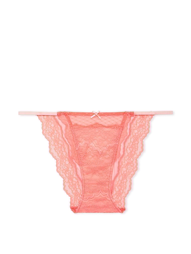 Braguitas De Encaje Y Malla Con Tiras, Neon Nectar, large