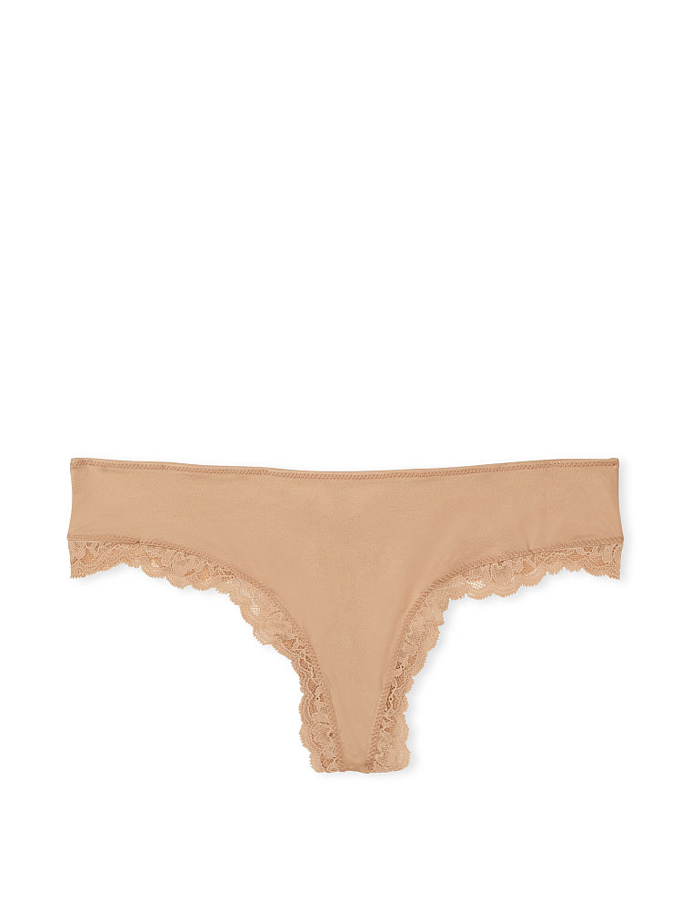 Tanga Suave Con Cut-out En La Parte Trasera, Sweet Praline, large