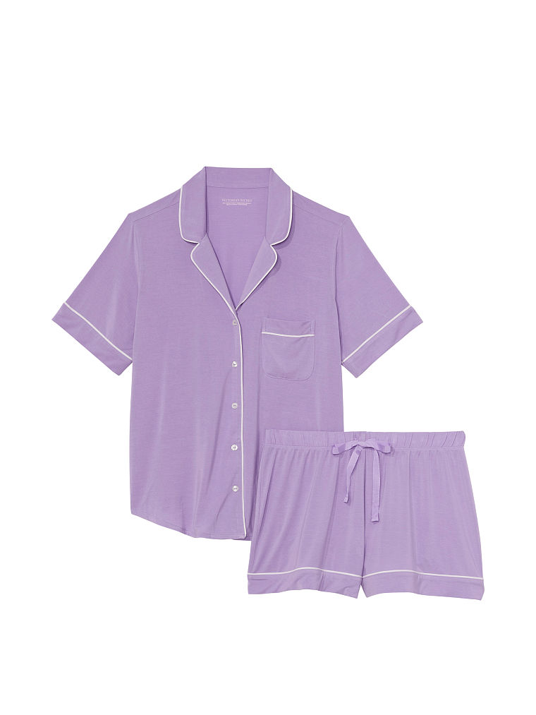 Pijama Con Pantalón Corto De Modal, Description, large