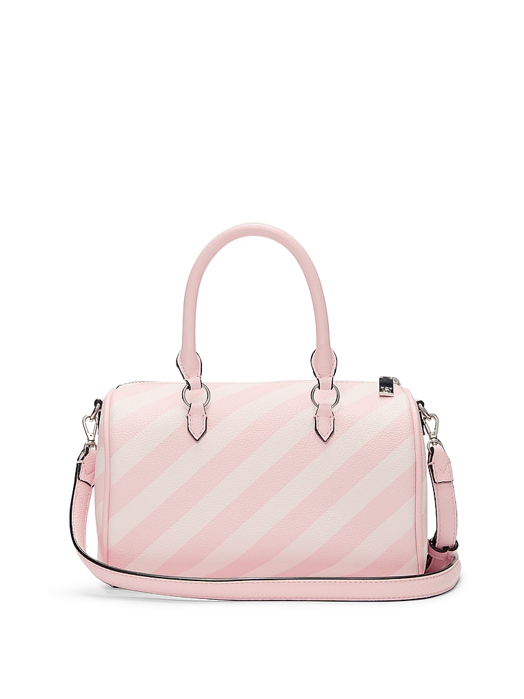 Mini Duffle Crossbody Bag, Heritage Stripe, large
