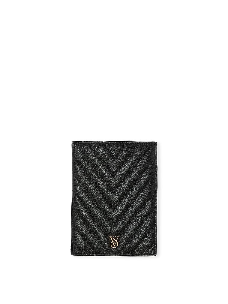 Funda De Pasaporte, Black V-Quilt, large
