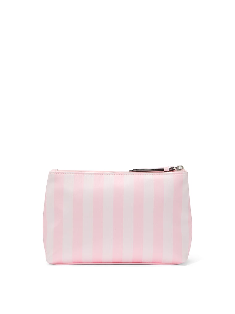 Satin Pouch, Heritage Stripe Diamante, large
