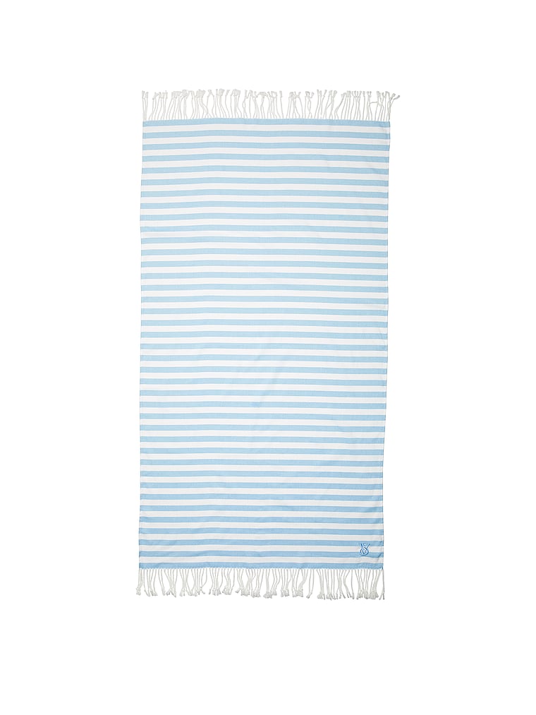 Toalla De Playa, Blue Stripe, large